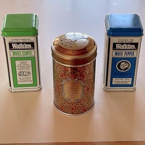 VTG 1987 Watkins Spice Cans